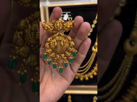 very beautiful and lightweight gold pendant design start from only 13 grams match with pearl Hara