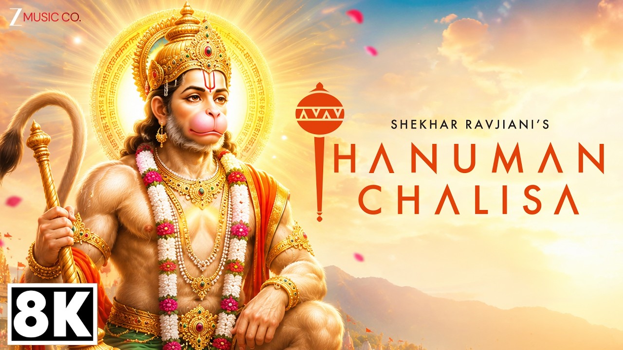 हनुमान चालीसा - 8K Video | Hanuman Chalisa Full | Shekhar Ravjiani | Jai Hanuman Gyan Gun Sagar