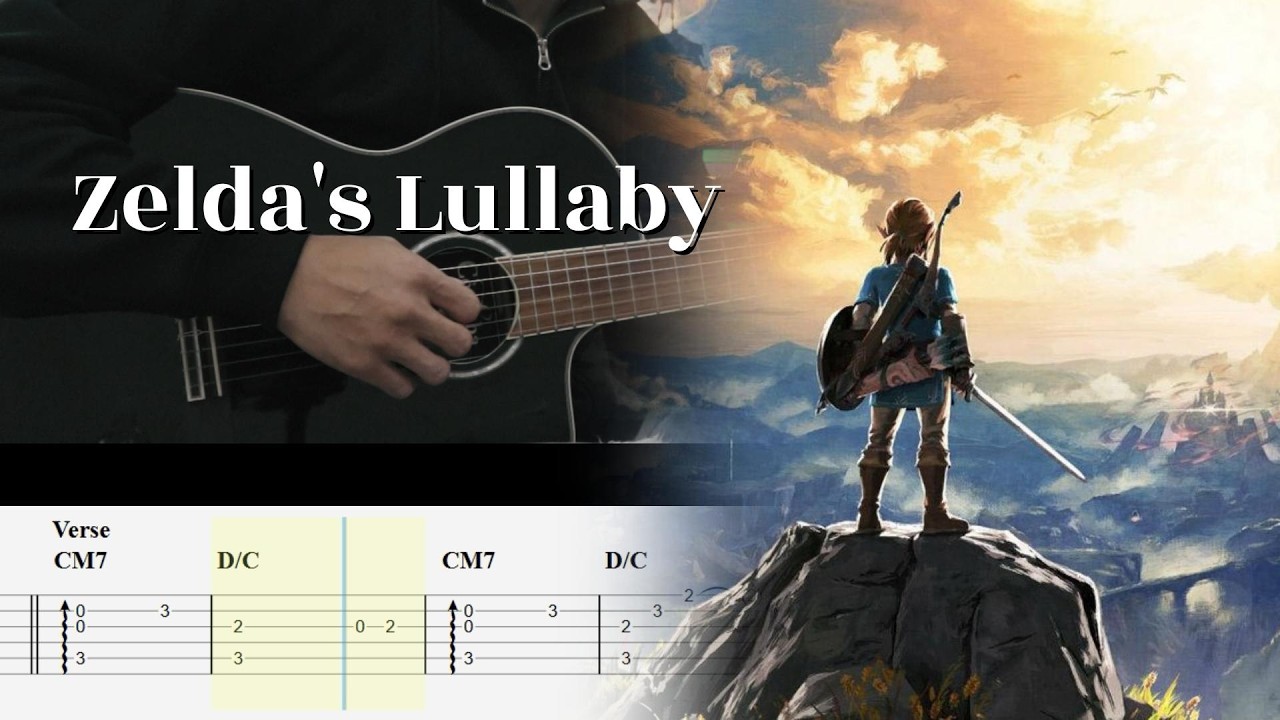 Zelda's Lullaby - The Legend of Zelda - Fingerstyle Guitar TAB Tutorial