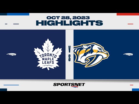 NHL Highlights | Maple Leafs vs. Predators - October 28, 2023