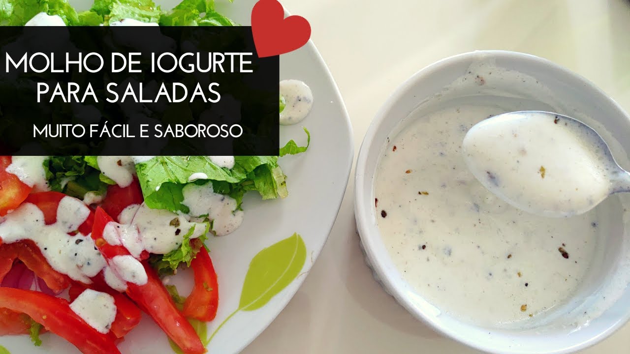 Molho de Iogurte Para Salada | Muito Fácil e Saboroso