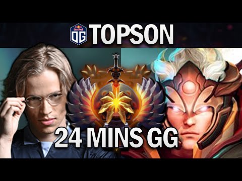 OG.TOPSON INVOKER - 24 MINS GG - DOTA 2 7.28 GAMEPLAY