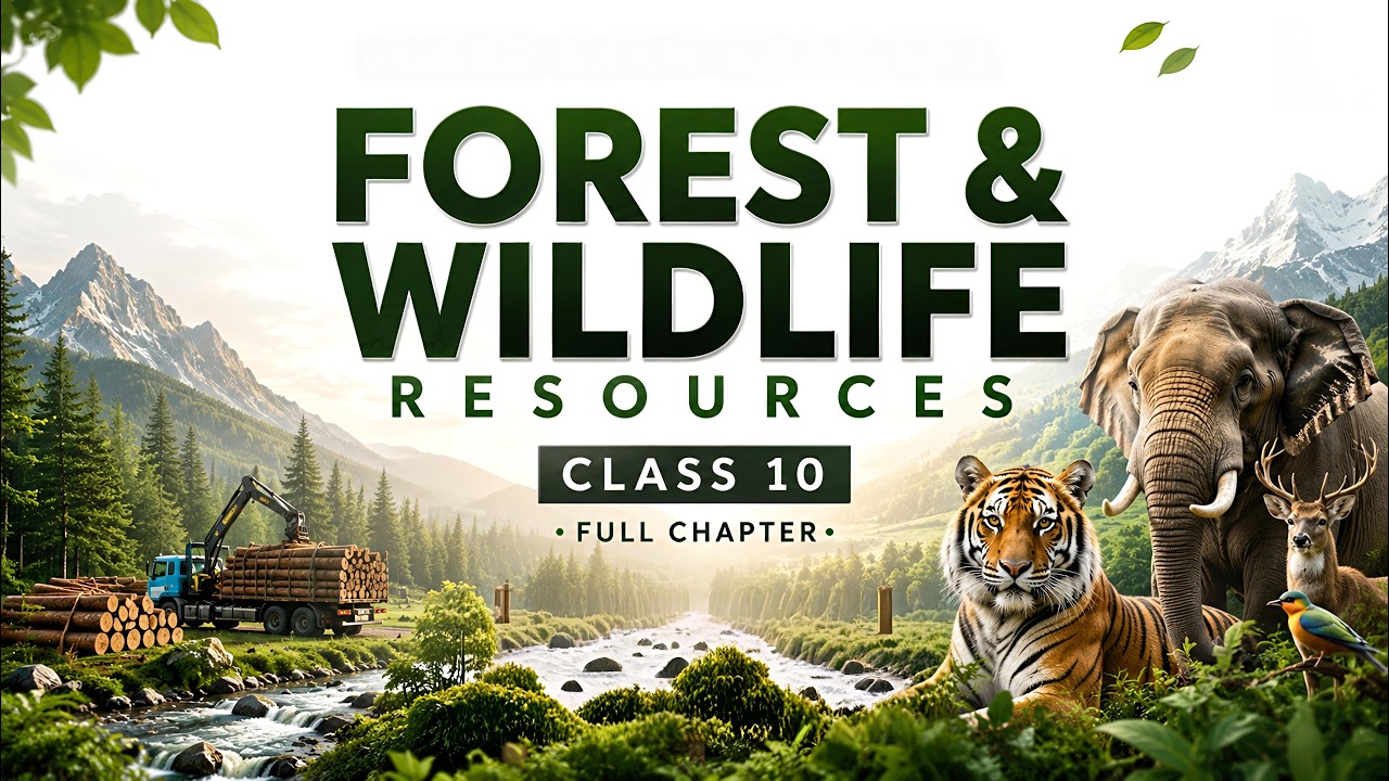 Thumbnail for Forest and Wildlife Resources Class 10 Geography Ch 2 | Full Chapter in Animation