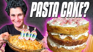 Celebrating 100K Subscribers With... Pasta Cake???