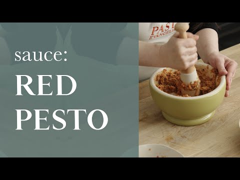 How to made red pesto with sun-dried tomatoes