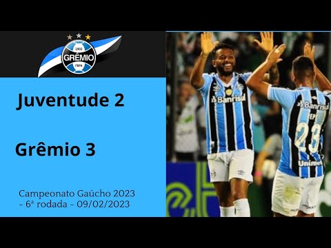 Juventude 2 x 3 Grêmio - Campeonato Gaúcho 2023 - 6ªrodada - 09/02/2023 #grêmio #gauchão #juventude