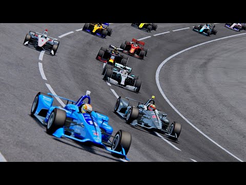F1 2019 vs IndyCar 2019 - Oval Track EPIC BATTLE
