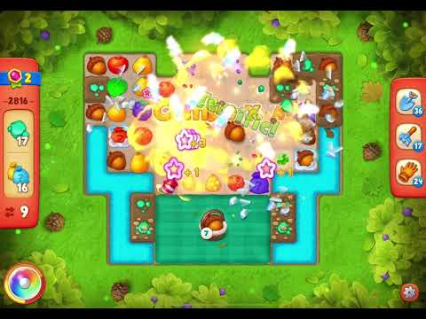 GardenScapes Level 2816 no boosters (17 moves)