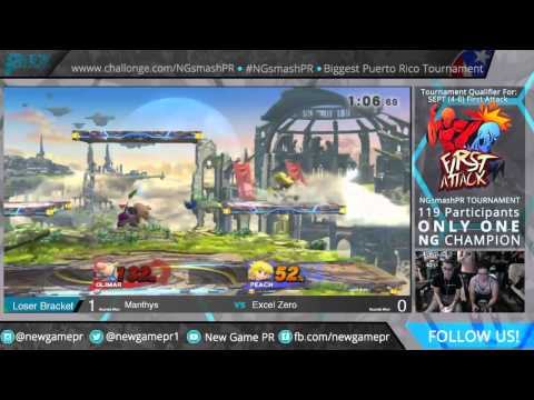 Loser Round 6, Excel_Zero (1) vs Manthys (10). New Game Tournament SSB4