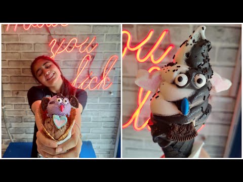 Yummy and satisfying ice creams || charcoal ice cream || so yummy dessert