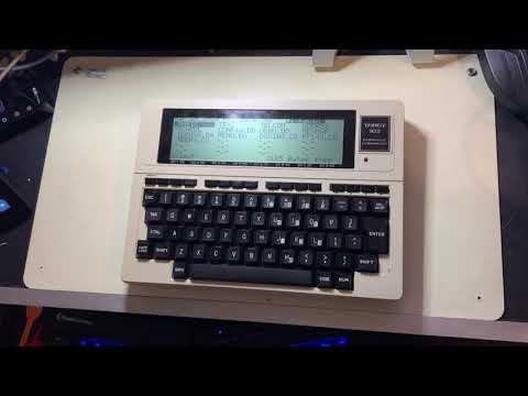 Tandy 102+Rex #RetroFair #RetroFair2020