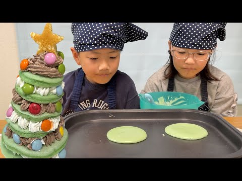 🎄🥞クリスマスツリーケーキ🧑‍🍳