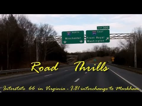 Interstate 66 in Virginia - from the Interstate 81 interchange to Markham