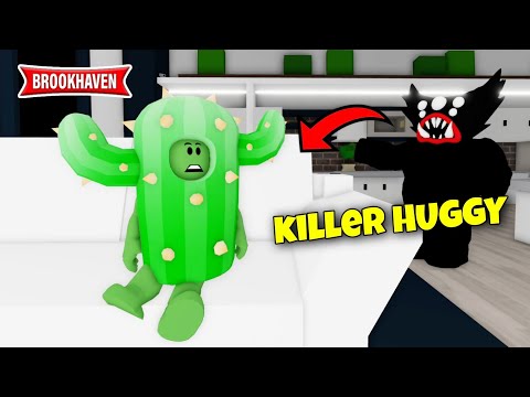 CACTUS ET LE KILLER HUGGY WUGGY ... ! BROOKHAVEN - ROBLOX