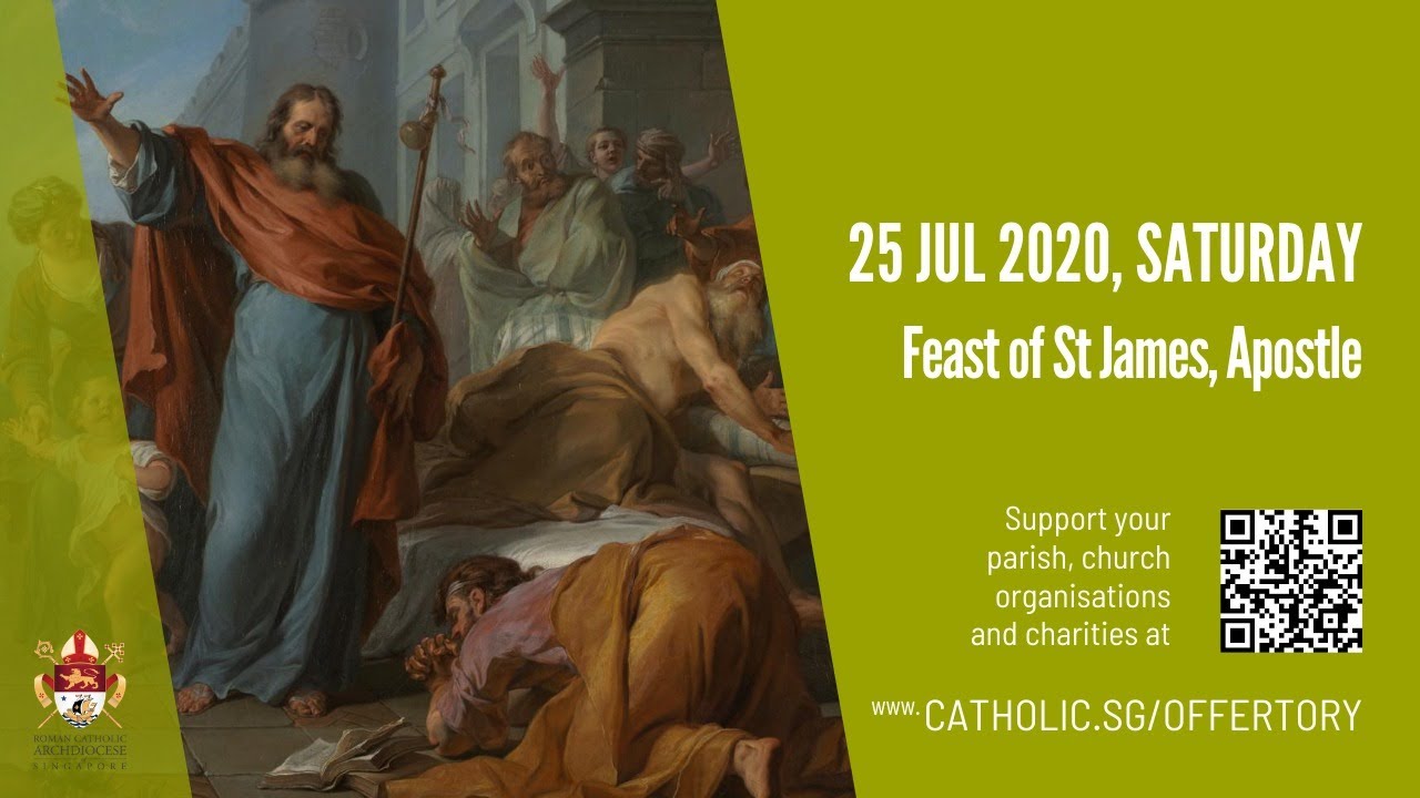 Catholic Today Mass Online 25th July 2020 Saturday