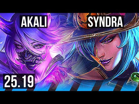 AKALI vs SYNDRA (MID) | 16/1/5, Legendary | EUW Diamond | 25.19
