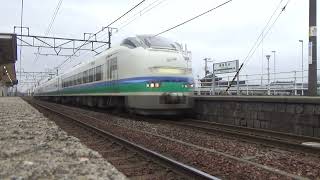 信越本線 E653系1100番台 上沼垂色 特急しらゆき1号 越後石山駅通過