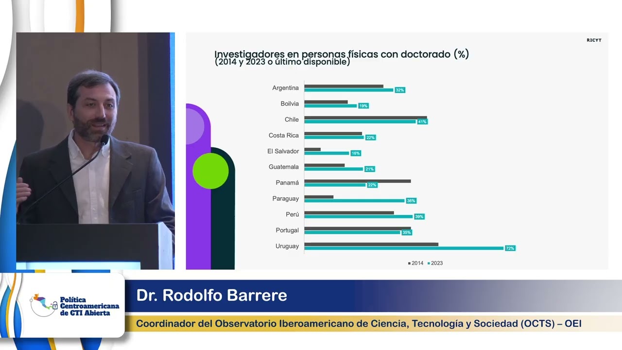 Dr. Rodolfo Barrere expone conferencia referente a la CTI como impulsor de la economía del dato.