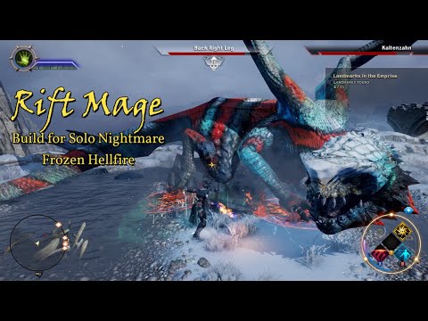 Dragon Age Inquisition Frozen Hellfire Rift Mage Build  Kills Dragons in 29 Seconds On Nightmare