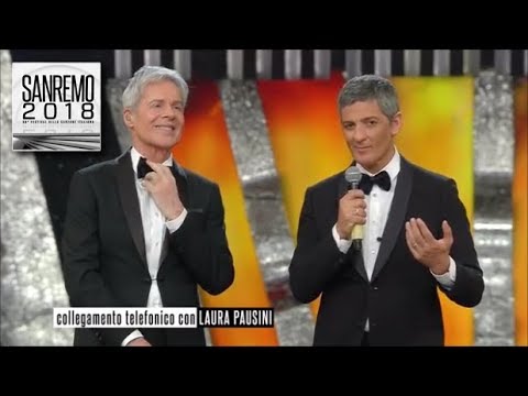 Sanremo 2018 - Laura Pausini in collegamento telefonico