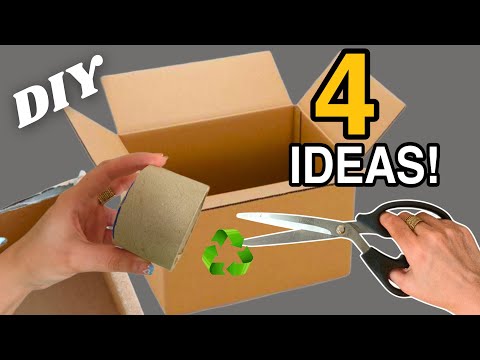 Transforming Cardboard Rolls♻️ : 4 Super Genius Recycling Ideas I Make Many and Sell Them All!