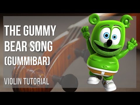 How to play The Gummy Bear Song by Gummibar on Violin (Tutorial)
