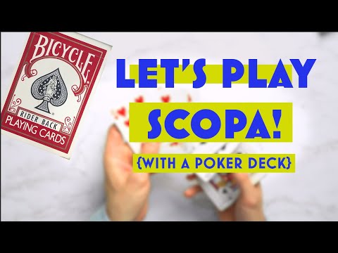 How to Play Scopa - With a Poker Deck - Italian Card Game