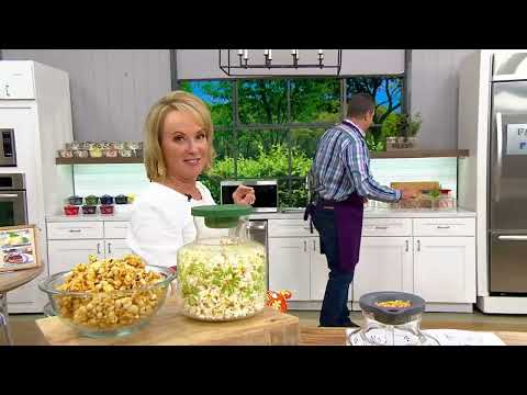 Temp-tations Classic 3-qt Glass Popcorn Popper on QVC