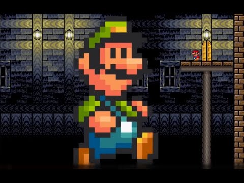 Super Mario Bros. X (SMBX) - Chased by Giant Luigi!
