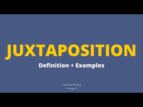 JUXTAPOSITION - Definition + Examples 🦈🏖️