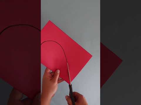 How to Cut a Perfect Heart Shape ❤️ #shorts #diy #papercrafts