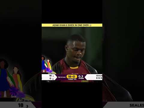 Azam Khan High Voltage 6 Sixes in One Over 😱😱 #cricket #azamkhan #viralvideos #cricketlover #fypシ