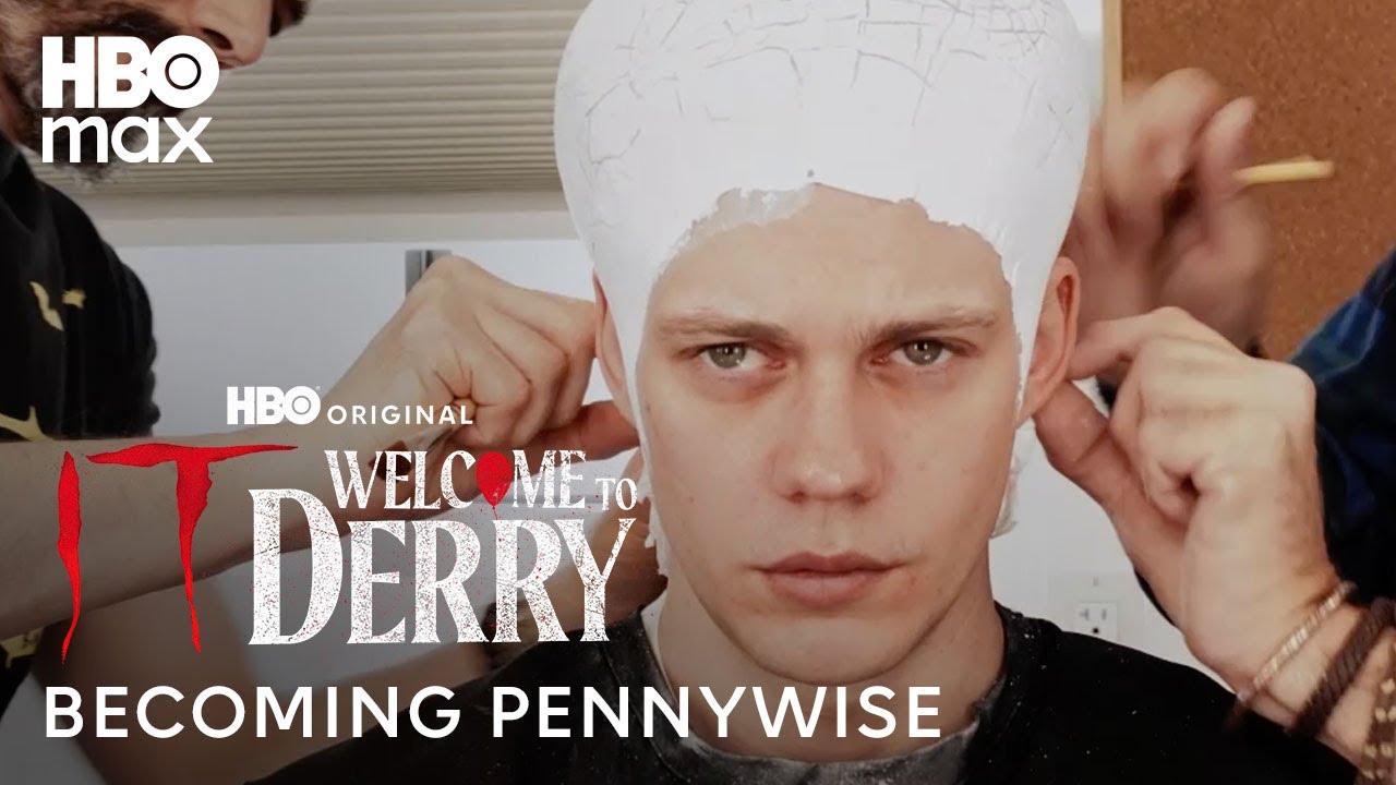 Bill Skarsgård Pennywise Transformation | IT: Welcome to Derry | HBO Max