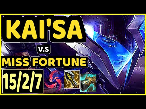 KAI'SA vs MISS FORTUNE - 15/2/7 KDA BOTTOM ADC CHALLENGER GAMEPLAY - BR