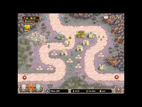 Kingdom Rush HARD DIFFICULTY- The wastes (level 10) Campaign on iPad