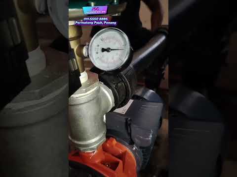 Installation of the LEO 2XCM25/160A 2.2KW 3HP MULTISTAGE CENTRIFUGAL PUMP WITH PRESSURE TANK 