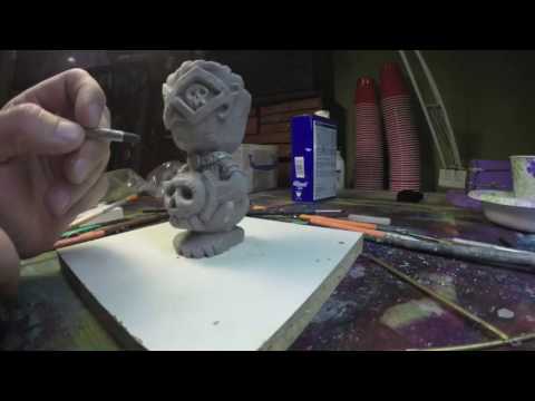 Sculpture || Tiki Headhunter Time-Lapse || David Lozeau