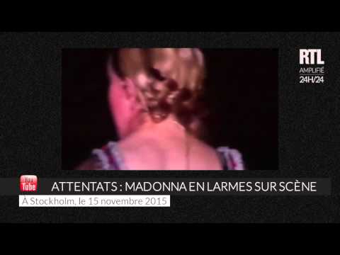 Attentats à Paris : Madonna en larmes pendant son concert à Stockholm - RTL - RTL