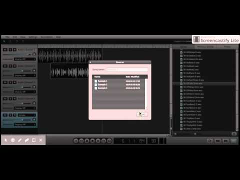 How to save your project and export as a .wav file