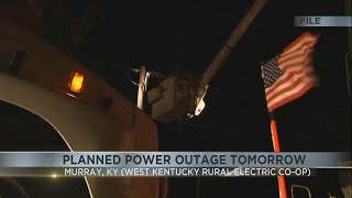 Power outage planned for Thursday in Calloway County