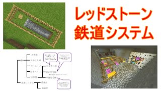 レッドストーンで機械的な駅を作ってみた【紹介編】