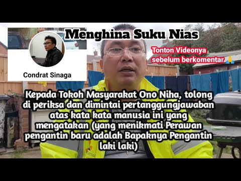 Video Full || Kepada Tokoh Masyarakat Ono Niha, tolong diperiksa Manusia ini, Apa maksudnya???