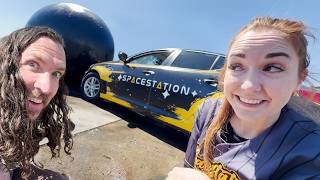 JENNY PLAYS CAR SOCCER iRL 💥 Spacestation vs CYBERTRUCK vs TANK a Best Day Ever with Rocket League