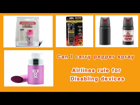 , title : 'Prohibited item | Can I travel with pepper spray | Airlines rule for Disabling devices'