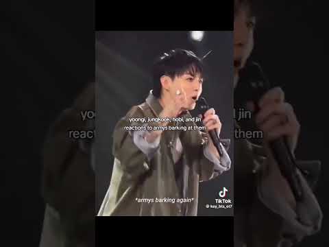 This moment between BTS and ARMY went viral for a reason 😭 BTS reaction to ARMY barking at them #bts
