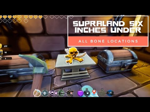 Supraland Six Inches Under - All Bone Locations