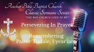 Persevering In Prayer
