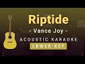Riptide - Vance Joy(Lower Key Acoustic Karaoke)
