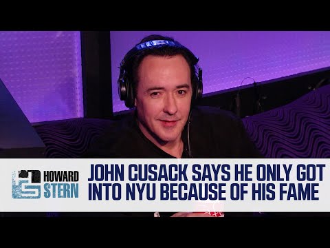 John Cusack Thinks His Fame Helped Him Get Into NYU (2012)