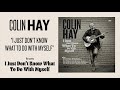 Colin Hay - "I Just Don't Know Know What To Do With Myself" (Art Track)